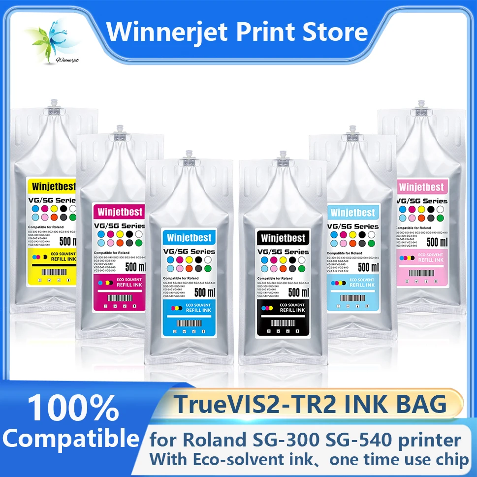 TR2 ink bag with Eco-Solvent Ink with one time use chip for Roland SG-300 SG-540 SG2-300 SG2-540 SG2-640 printer
TR2 ink bag with Eco-Solvent Ink with one time use chip for Roland SG-300 SG-540 SG2-300 SG2-540 SG2-640 printer