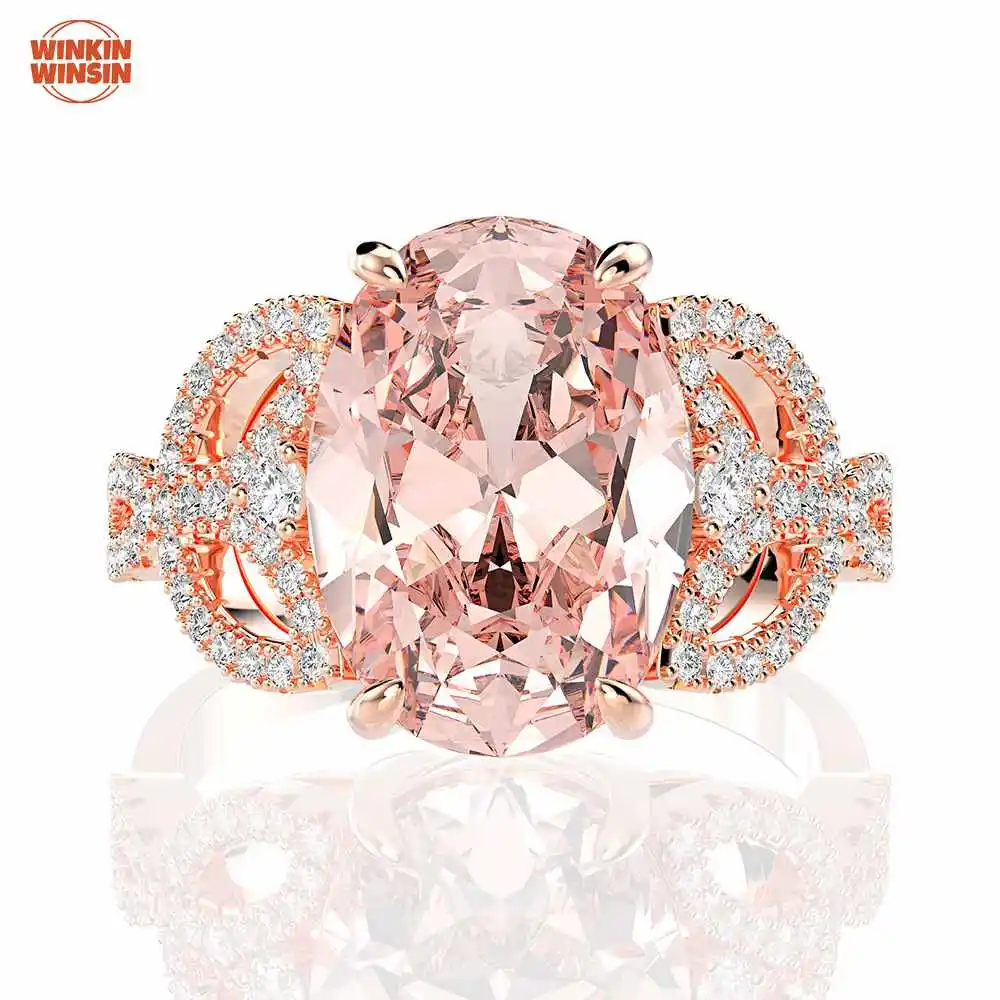 Winkin Winsin Oval Lab Grown Gemstones High Carbon Diamond Ring 5 Carat S925 925 Sterling Silver Pink Ring Jewelry
Winkin Winsin Oval Lab Grown Gemstones High Carbon Diamond Ring 5 Carat S925 925 Sterling Silver Pink Ring Jewelry