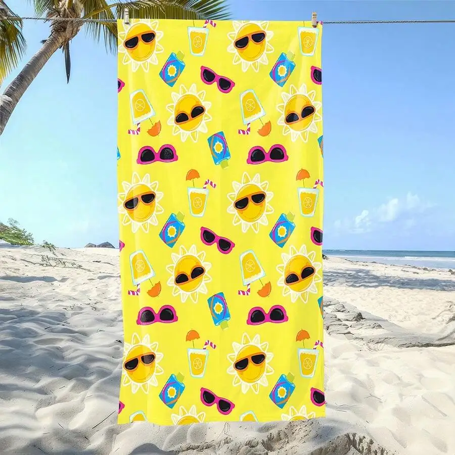 1pc Soft Cartoon Holiday Theme Printed Ultra-Fine Fiber Beach Towel, Home Decor, Suitable For Beach, Swimming Pool, Camping And
1pc Soft Cartoon Holiday Theme Printed Ultra-Fine Fiber Beach Towel, Home Decor, Suitable For Beach, Swimming Pool, Camping And