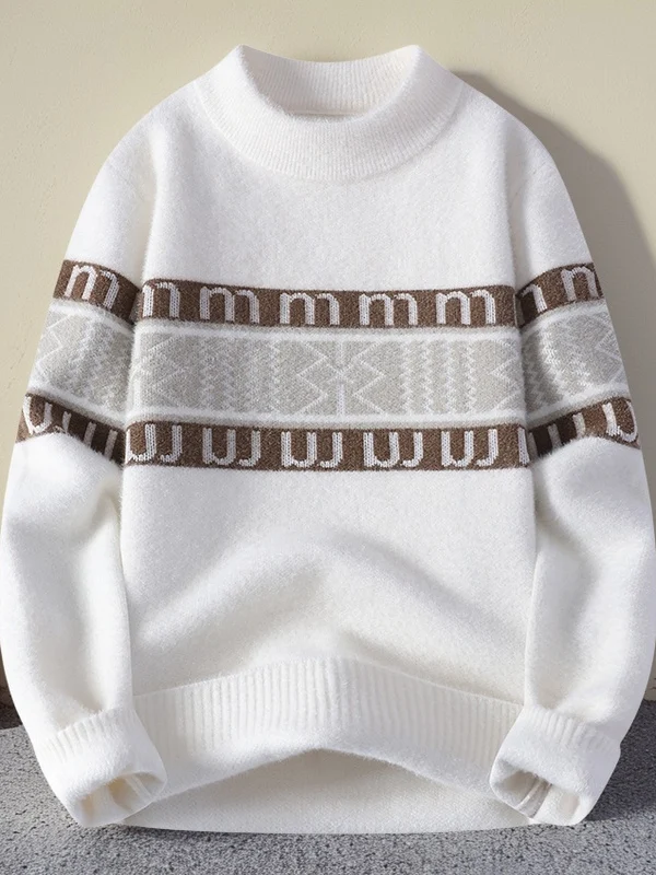 Новая белая круглая трикотажная кофта для мужчин, теплый базовый слой, повседневный топ из полиэфирного волокна с длинным рукавом, осенняя модель
Новая белая круглая трикотажная кофта для мужчин, теплый базовый слой, повседневный топ из полиэфирного волокна с длинным рукавом, осенняя модель