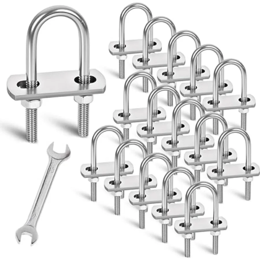 Sets M6 U-Bolts, u-Bolts 0." 0mm Wide, u-Bolts, with Nuts, Bolt Plate and washers
Sets M6 U-Bolts, u-Bolts 0." 0mm Wide, u-Bolts, with Nuts, Bolt Plate and washers