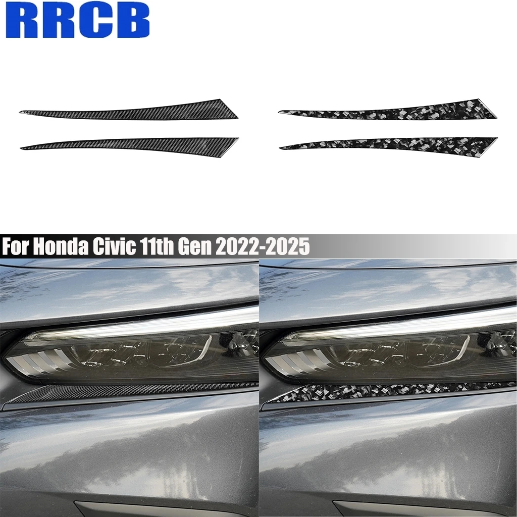 Carbon Fiber Car Accessories Headlight Header Lamp Brow Exterior Trim Cover Sticker For Honda Civic 11th Gen 2022 2023 2024 2025
Carbon Fiber Car Accessories Headlight Header Lamp Brow Exterior Trim Cover Sticker For Honda Civic 11th Gen 2022 2023 2024 2025