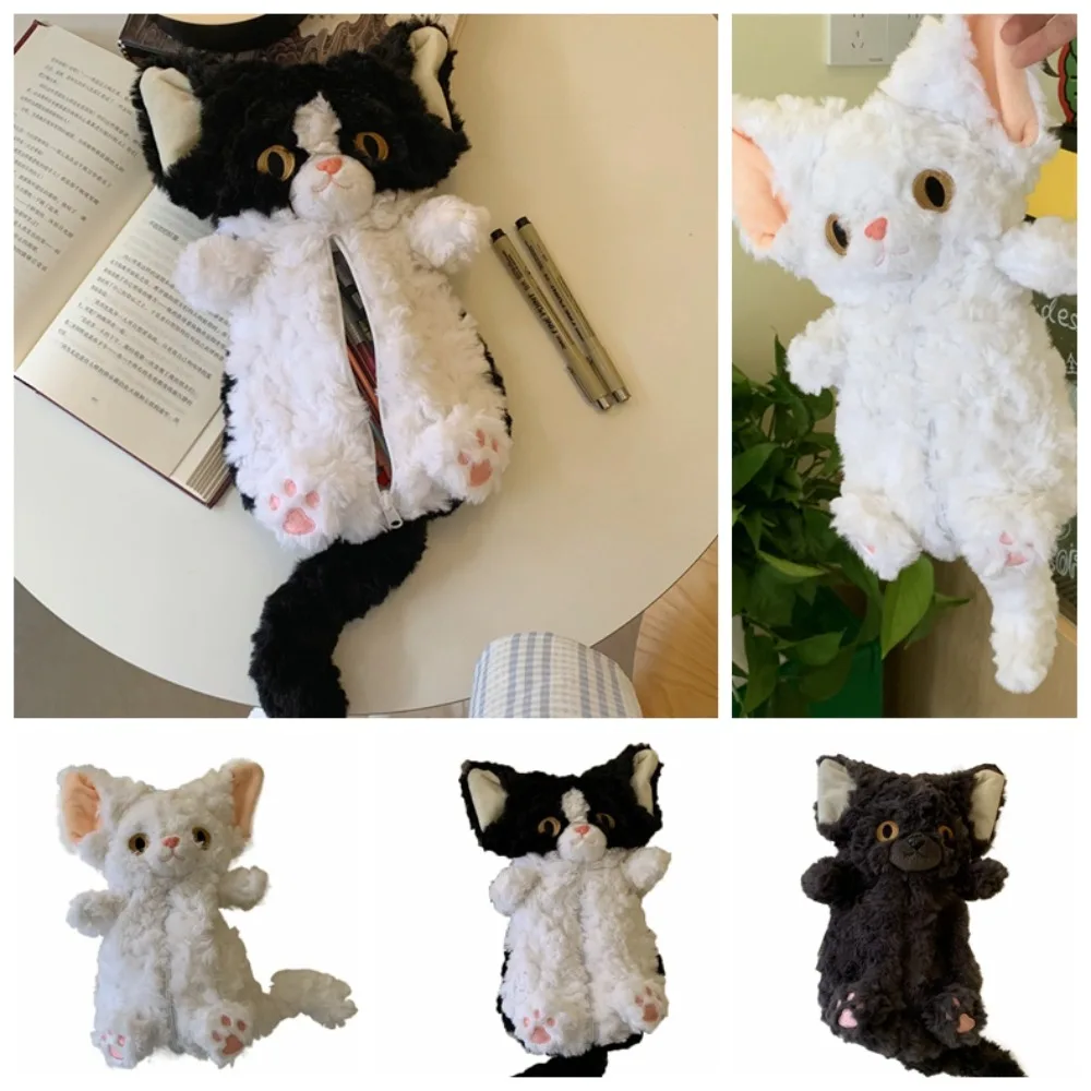 Cute Long Tail Cat Doll Pencil Bag Plush Simulated Cat Doll Stationery Bag Large Capacity Stuffed Cat Pen Pouch School
Cute Long Tail Cat Doll Pencil Bag Plush Simulated Cat Doll Stationery Bag Large Capacity Stuffed Cat Pen Pouch School