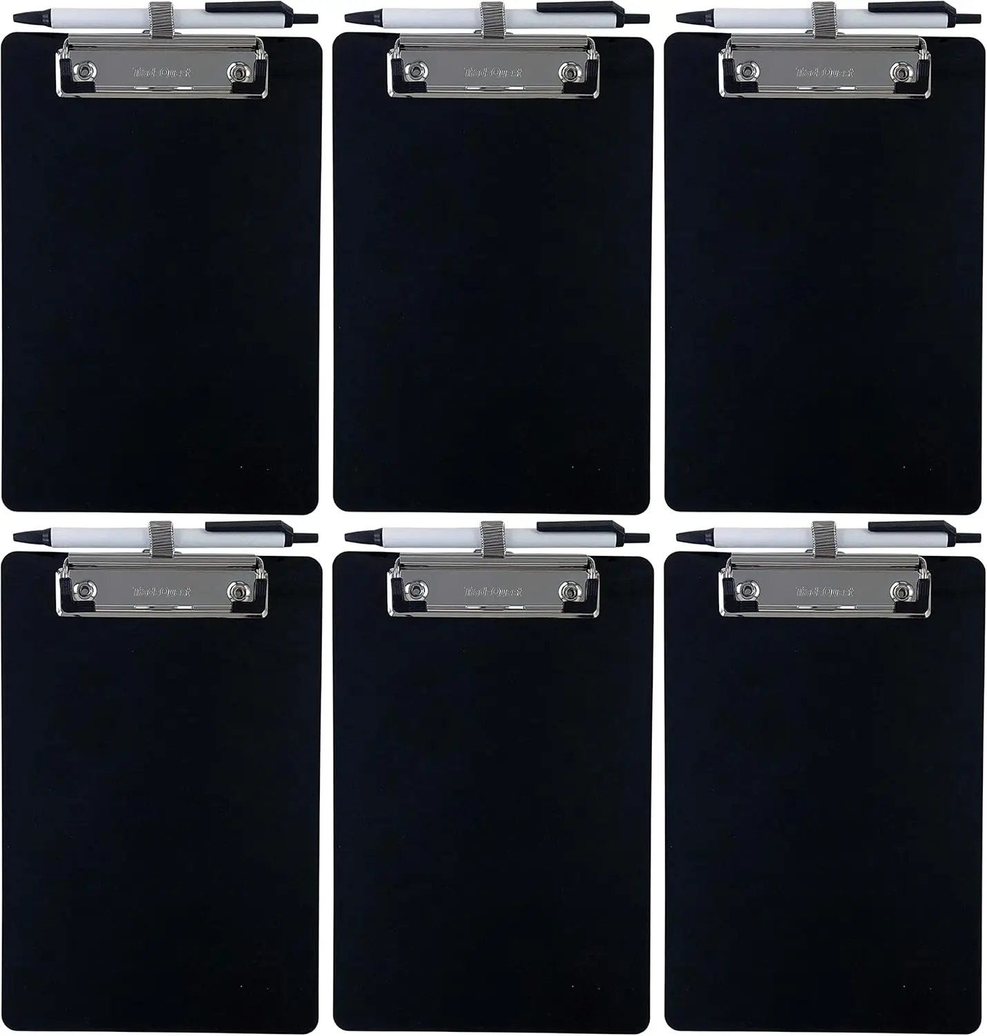 6x9 Inch Small Memo Clipboard with Pen Holder, Plastic Clipboards for Writing, Pack of 6
6x9 Inch Small Memo Clipboard with Pen Holder, Plastic Clipboards for Writing, Pack of 6