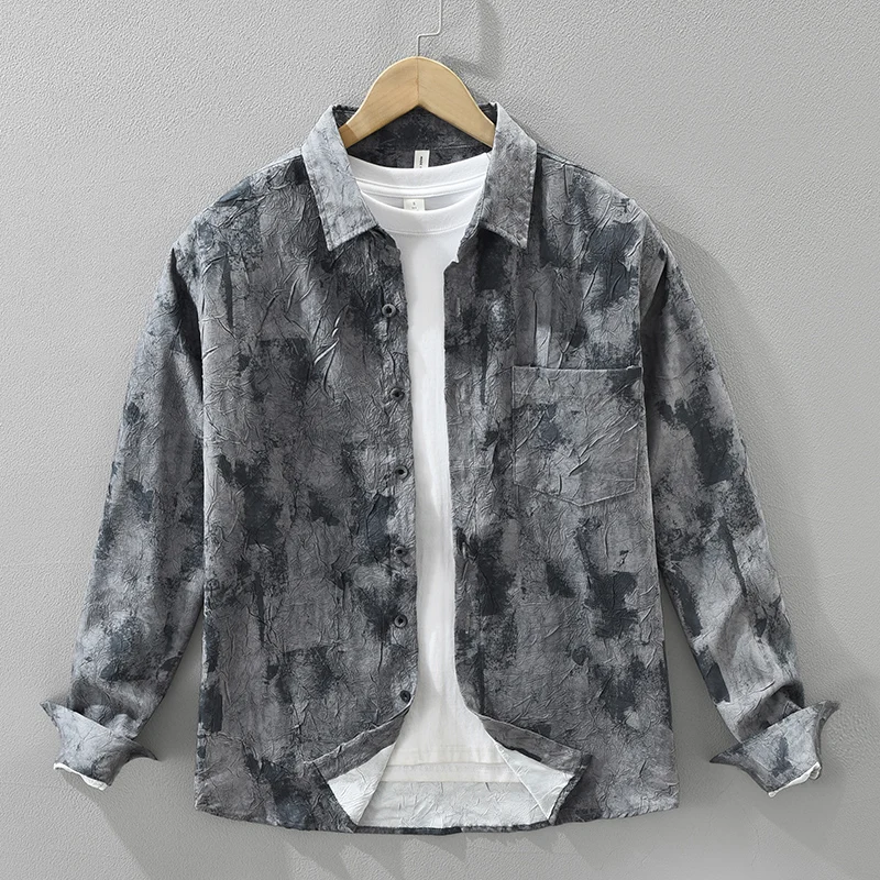 2025 Autumn New Tie-dye Shirt for Men Bandhnu Loose Long Sleeve Shirts Oversize Fashion Plangi Men's Clothing
2025 Autumn New Tie-dye Shirt for Men Bandhnu Loose Long Sleeve Shirts Oversize Fashion Plangi Men's Clothing