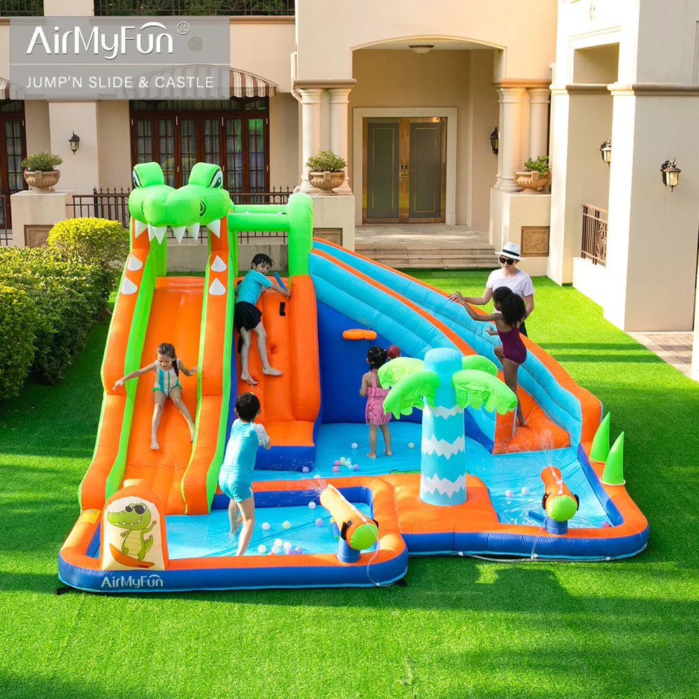 Crocodile theme children's inflatable castle, small children's inflatable slide jumping bed indoor and outdoor children's castle
Crocodile theme children's inflatable castle, small children's inflatable slide jumping bed indoor and outdoor children's castle