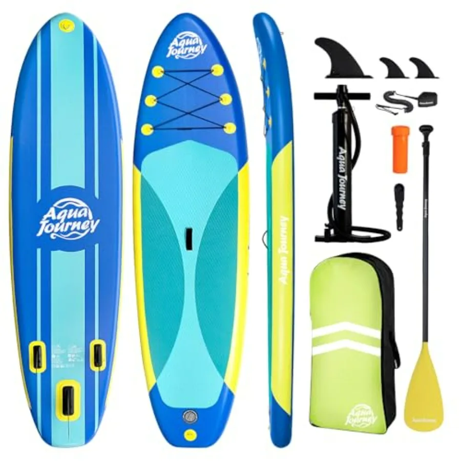 Inflatable Stand Up Paddle Board 10'6 for outdoor use, PVC material, blue, lightweight stable with 3-fin maneuverability and co
Inflatable Stand Up Paddle Board 10'6 for outdoor use, PVC material, blue, lightweight stable with 3-fin maneuverability and co