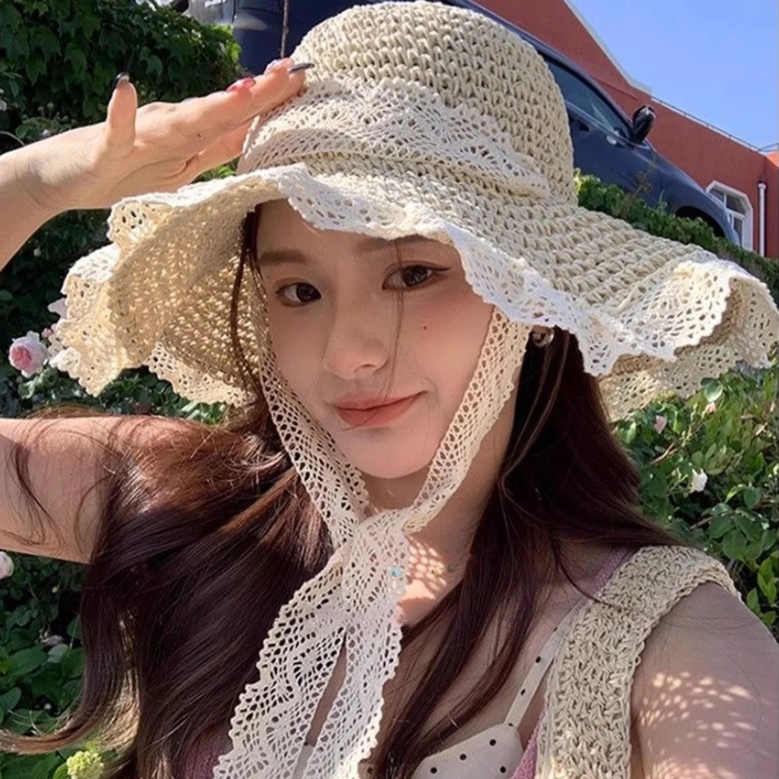 Summer Women Wide Brim Straw Hat Breathable French Style Foldable Sun Hats for Outdoor Sports Hiking Beach Traveling Protection
Summer Women Wide Brim Straw Hat Breathable French Style Foldable Sun Hats for Outdoor Sports Hiking Beach Traveling Protection