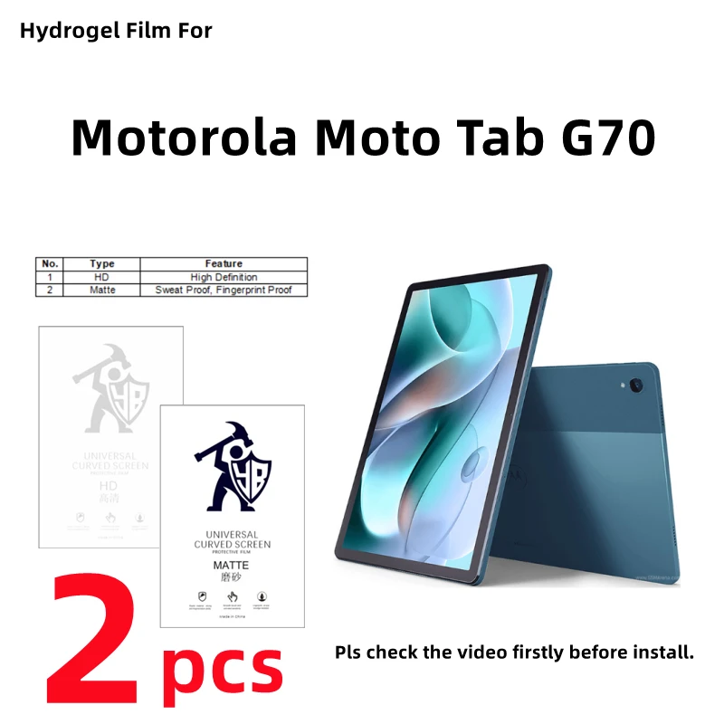 2pcs HD Hydrogel Film For Motorola Moto Tab G70 Matte Screen Protector For Moto Tab G70 Clear/Frosted Full Cover Protective Film
2pcs HD Hydrogel Film For Motorola Moto Tab G70 Matte Screen Protector For Moto Tab G70 Clear/Frosted Full Cover Protective Film