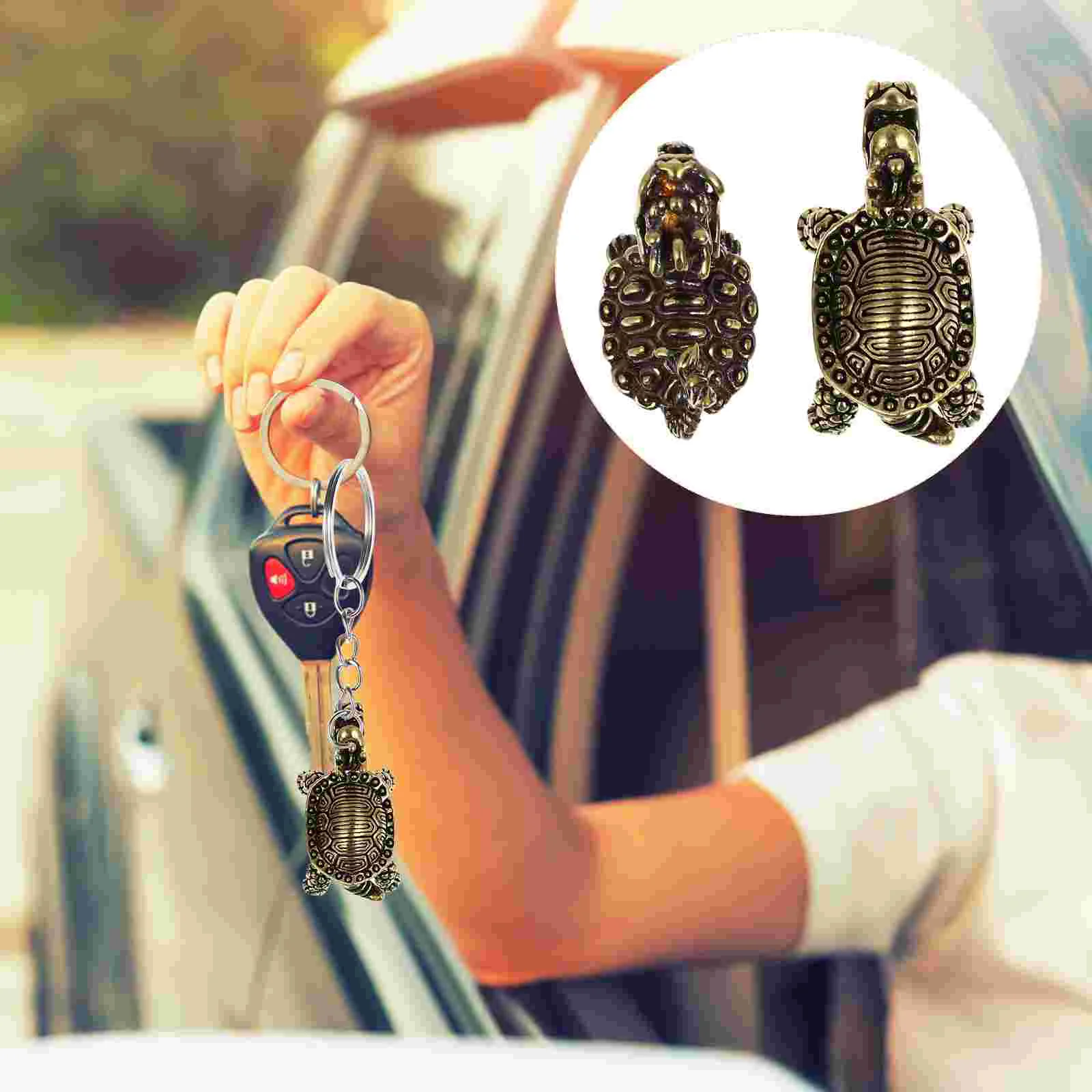 2 Pcs Dragon Turtle Keychain Pendants Brass Fairy Figurines Multifunctional Vintage Jewelry Accessories Miniature Decorative
2 Pcs Dragon Turtle Keychain Pendants Brass Fairy Figurines Multifunctional Vintage Jewelry Accessories Miniature Decorative