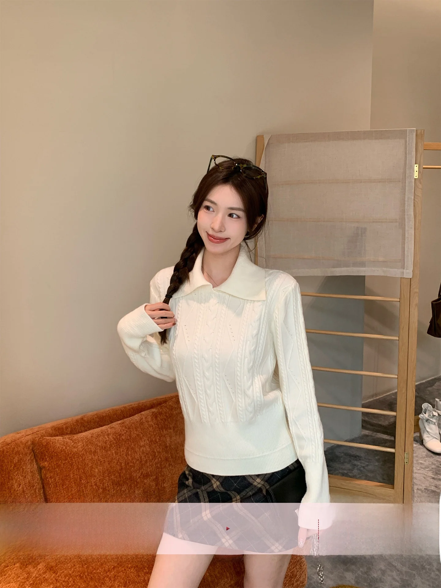 Morning Bloom Women's Knitted Sweater Collar Twist Flower Design Soft Korean Sle Long Sve Casual Inner Wear Base Layer
Morning Bloom Women's Knitted Sweater Collar Twist Flower Design Soft Korean Sle Long Sve Casual Inner Wear Base Layer