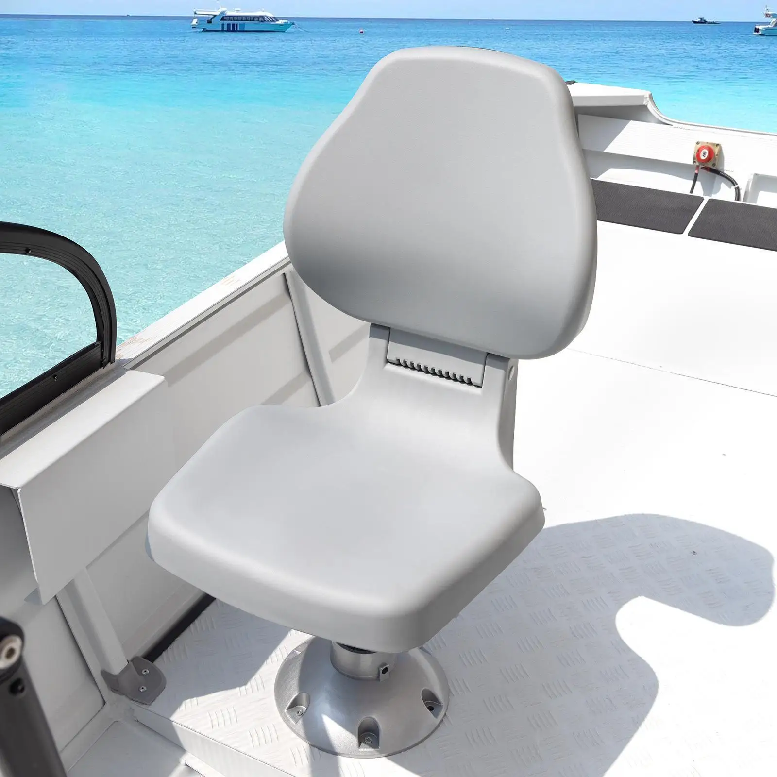 High Back Folding Boat Seat,Waterproof Stool Seat,Chair Seat Mounting Screw Boat Captain Chair for Sailing,Outdoor,Kayaking
High Back Folding Boat Seat,Waterproof Stool Seat,Chair Seat Mounting Screw Boat Captain Chair for Sailing,Outdoor,Kayaking