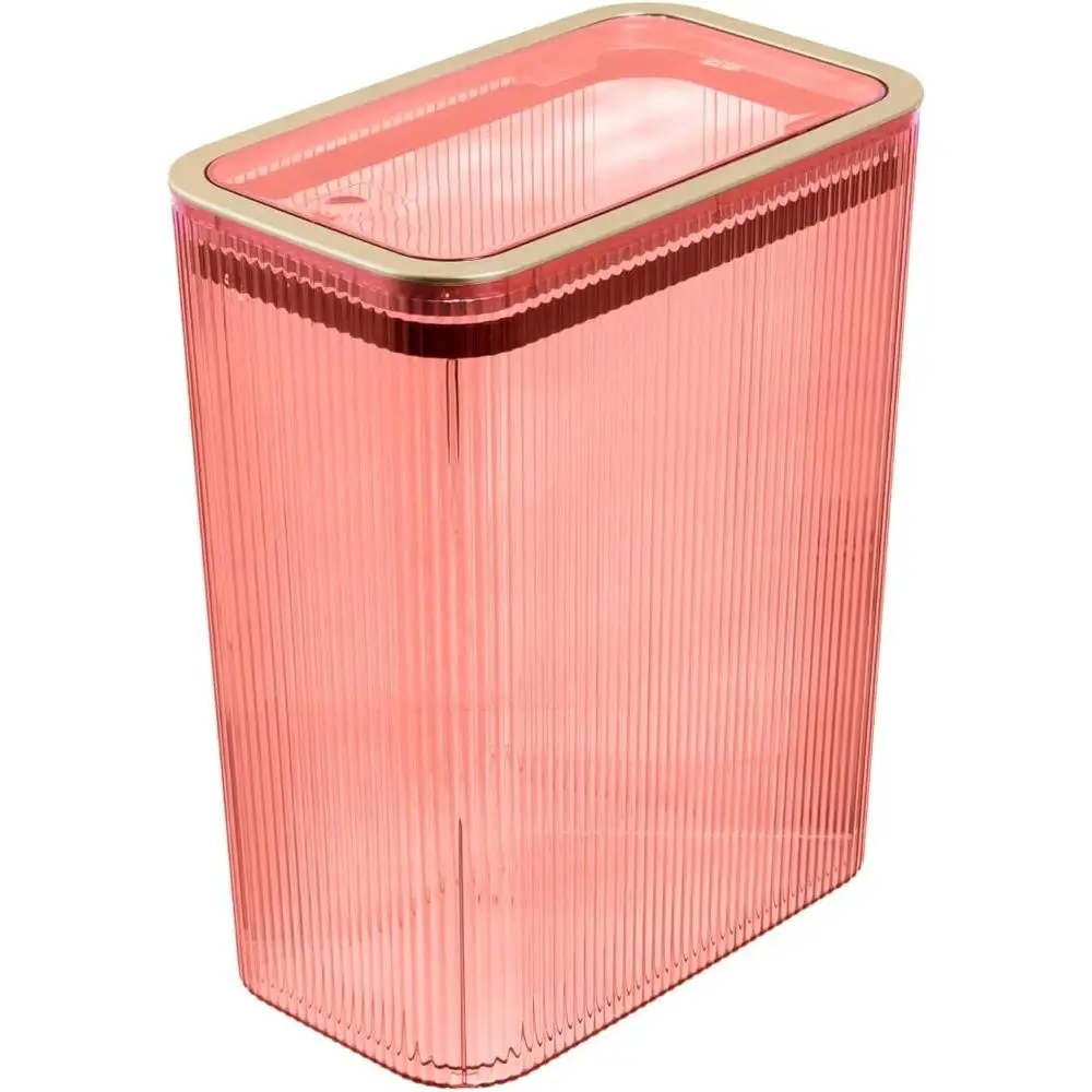 Slim 10L Plastic Bathroom Trash Can with Flip Lid and Bag Holder - Ideal for Home, Office, Dorm in Blush
Slim 10L Plastic Bathroom Trash Can with Flip Lid and Bag Holder - Ideal for Home, Office, Dorm in Blush