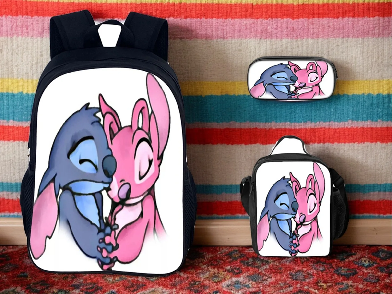 Unisex Boy Girl School Book Bag with Insulated Lunch Bag,Pencil Box Set,Stitch 3 in 1 Lightweight Backpack for Travel
Unisex Boy Girl School Book Bag with Insulated Lunch Bag,Pencil Box Set,Stitch 3 in 1 Lightweight Backpack for Travel