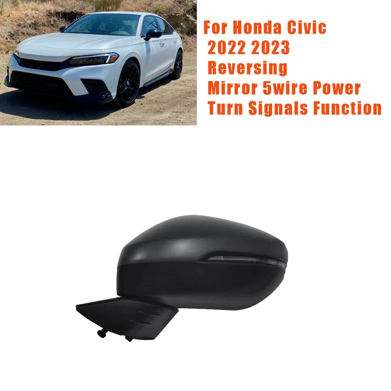Electric Rear View Mirror Assembly For Honda Civic 2022 2023 Reversing Mirror 5-Wire W/Power Turn Signals Function
Electric Rear View Mirror Assembly For Honda Civic 2022 2023 Reversing Mirror 5-Wire W/Power Turn Signals Function