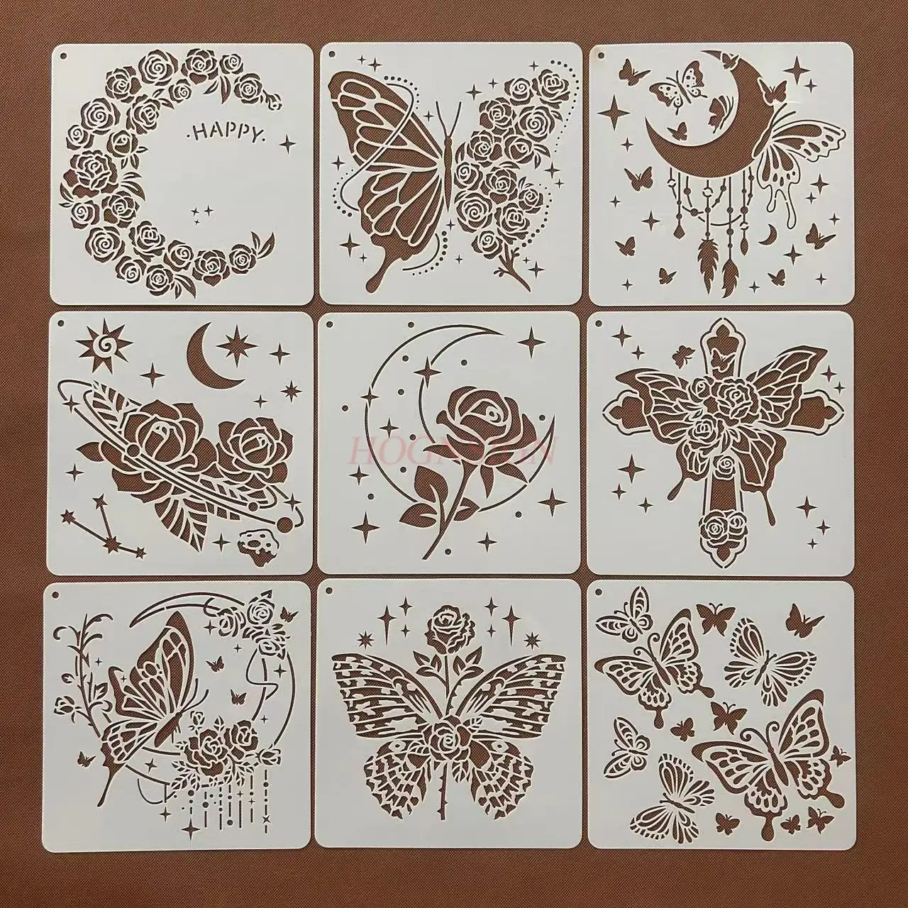 1pcs Starry Sky Moon Butterfly Flower Template Hollow Acrylic Painting Oil Painting Mold Student Tool Painting
1pcs Starry Sky Moon Butterfly Flower Template Hollow Acrylic Painting Oil Painting Mold Student Tool Painting