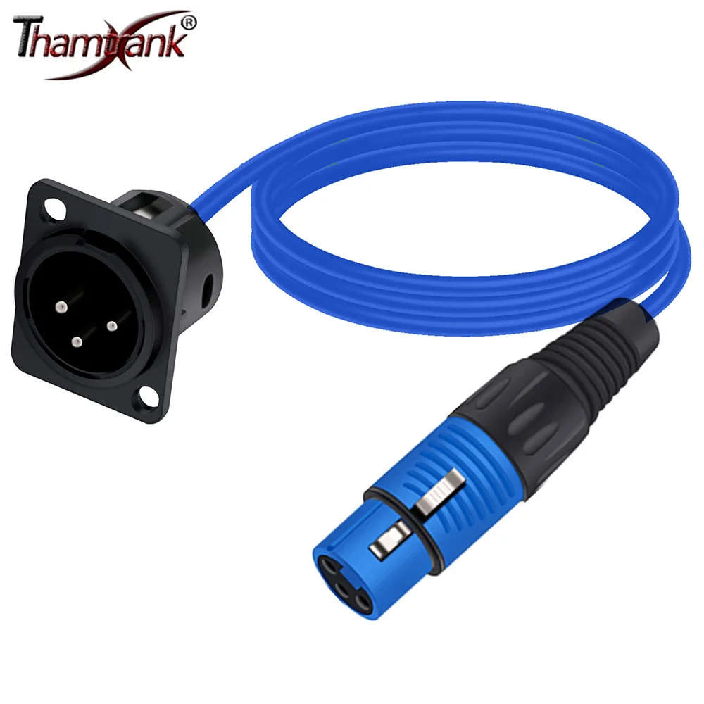 D-Type 3Pin XLR Male Panel Mount MIC Socket to Plastic Shell 3Pin XLR Female Plug XLR Pass Thru Converter Audio Extension Cable
D-Type 3Pin XLR Male Panel Mount MIC Socket to Plastic Shell 3Pin XLR Female Plug XLR Pass Thru Converter Audio Extension Cable