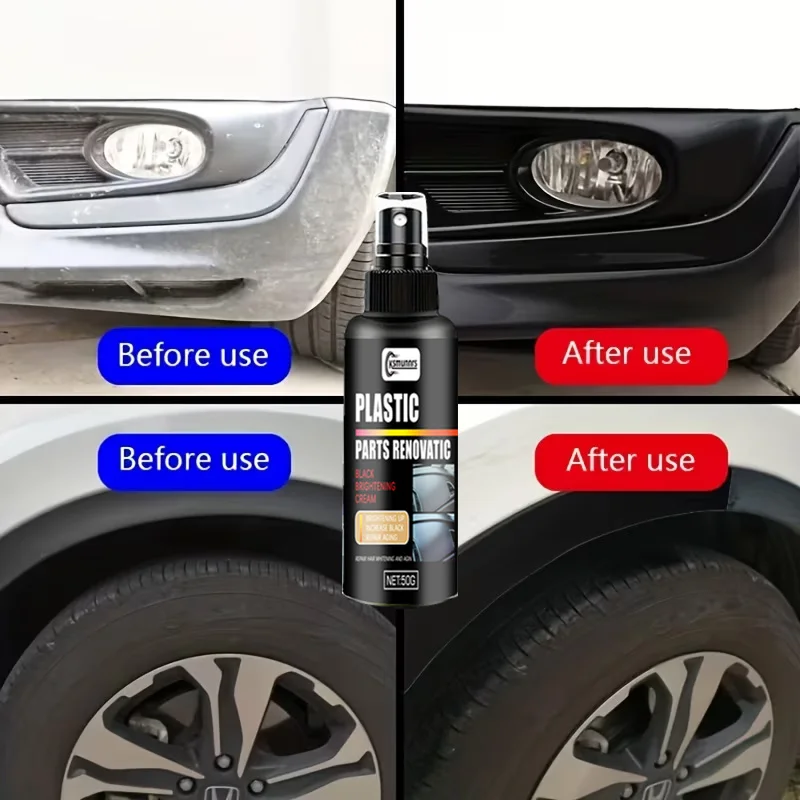 Car Plastic Restorer, Back to Black Gloss Renovator for Dashboard Leather Long Lasting Care
Car Plastic Restorer, Back to Black Gloss Renovator for Dashboard Leather Long Lasting Care