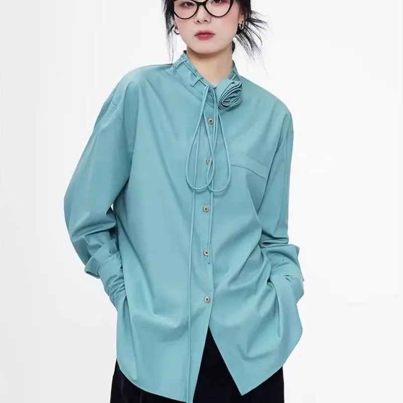 Women Clothes Spring Autumn Fashion Casual Button Drawstring Solid Color O-neck Long Sleeve All-match Fashionable Women Shirts
Women Clothes Spring Autumn Fashion Casual Button Drawstring Solid Color O-neck Long Sleeve All-match Fashionable Women Shirts