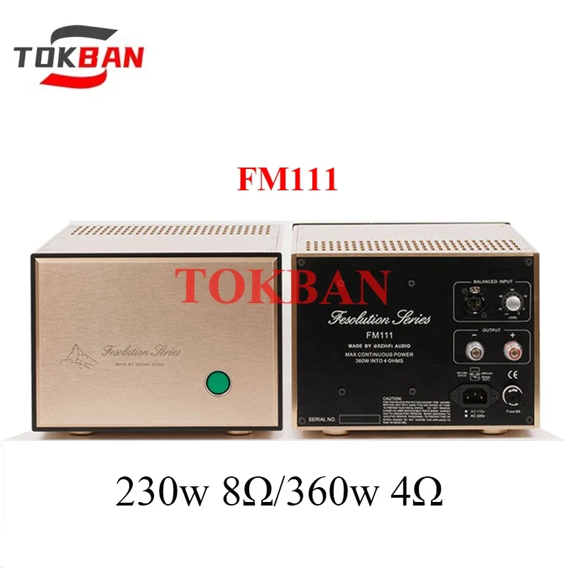 Tokban FM111 Mono Power Amplifier 230w High Power Stereo Amp Balanced XLR Class AB HIFI Amplifier Audio
Tokban FM111 Mono Power Amplifier 230w High Power Stereo Amp Balanced XLR Class AB HIFI Amplifier Audio