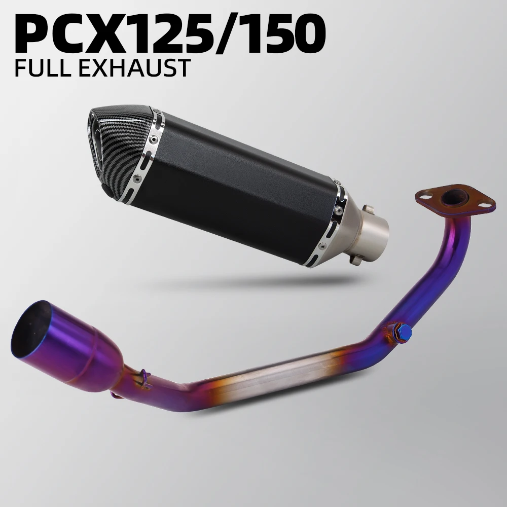 PCX150 Exhaust System For Honda PCX PCX125 PCX150 PCX160 2021-2024 Motorcycle exhaust 370mm Muffler Scooter Manifold Accessories
PCX150 Exhaust System For Honda PCX PCX125 PCX150 PCX160 2021-2024 Motorcycle exhaust 370mm Muffler Scooter Manifold Accessories