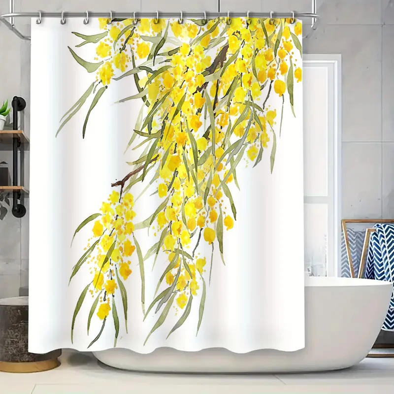 Floral Shower Curtain Botanical Pattern Nature Landscape Bathroom Decor Farmhouse Style Waterproof Fabric Washable Modern Design
Floral Shower Curtain Botanical Pattern Nature Landscape Bathroom Decor Farmhouse Style Waterproof Fabric Washable Modern Design