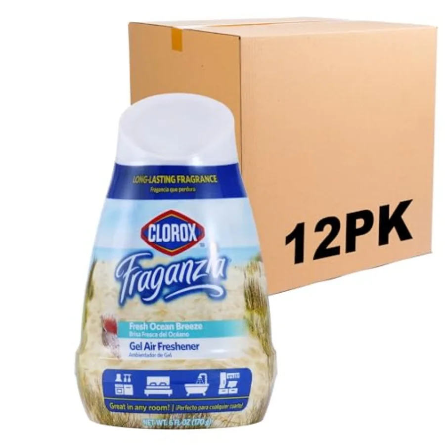 Clorox Fraganzia Cone Gel Air Freshener, Twist Open Adjustable Solid Air Deodorizer for Small Indoor Spaces, Continuous Scent f
Clorox Fraganzia Cone Gel Air Freshener, Twist Open Adjustable Solid Air Deodorizer for Small Indoor Spaces, Continuous Scent f