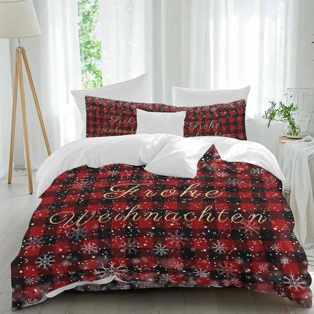 rohe Weihten Sheet Set, Chrisas lakes Plaid 4 Pieces Breathable Sot Duvet Cover Set Bedding Cozy Bed lat Sheets or Hotel/Massage
rohe Weihten Sheet Set, Chrisas lakes Plaid 4 Pieces Breathable Sot Duvet Cover Set Bedding Cozy Bed lat Sheets or Hotel/Massage