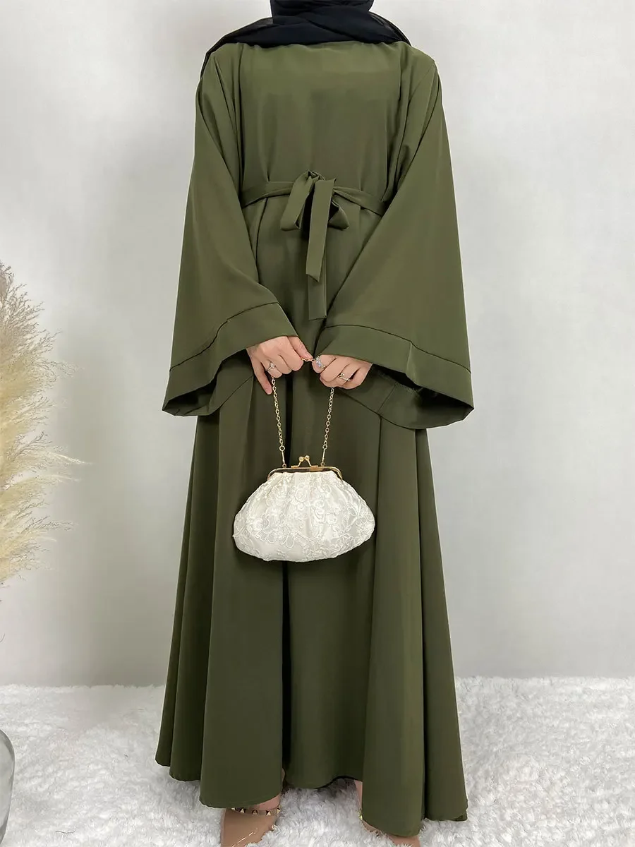 Lace-up Dress Plus-size Fashion Women's Muslim Abayas All Seasons Sweet Party Long Dresses for Women Solid Color Kaftan for Lady
Lace-up Dress Plus-size Fashion Women's Muslim Abayas All Seasons Sweet Party Long Dresses for Women Solid Color Kaftan for Lady