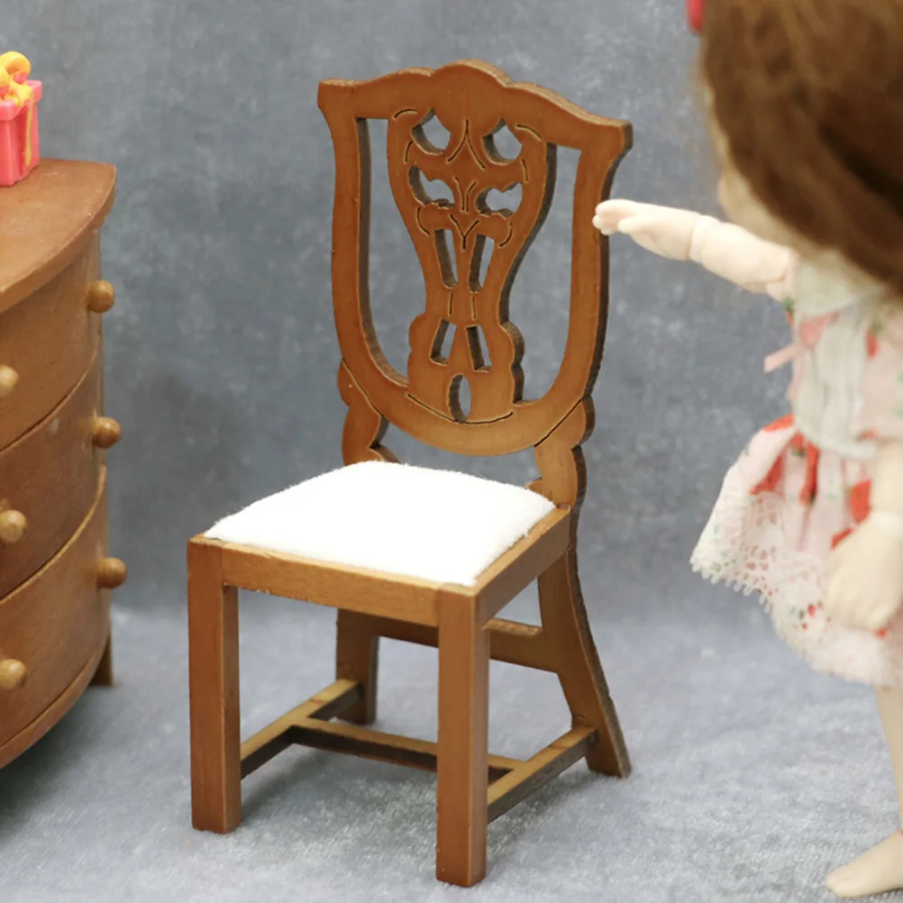 Mini Study Chair Miniature Furniture for Kids Room Figurines Model Decor Wood Office Crafts House
Mini Study Chair Miniature Furniture for Kids Room Figurines Model Decor Wood Office Crafts House