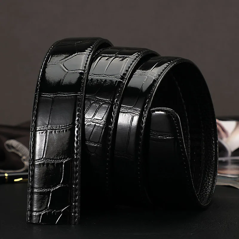 Men Crocodile Pattern Strap Body Automatic Buckle Headless Girdle Business Buckle Leather Belt
Men Crocodile Pattern Strap Body Automatic Buckle Headless Girdle Business Buckle Leather Belt