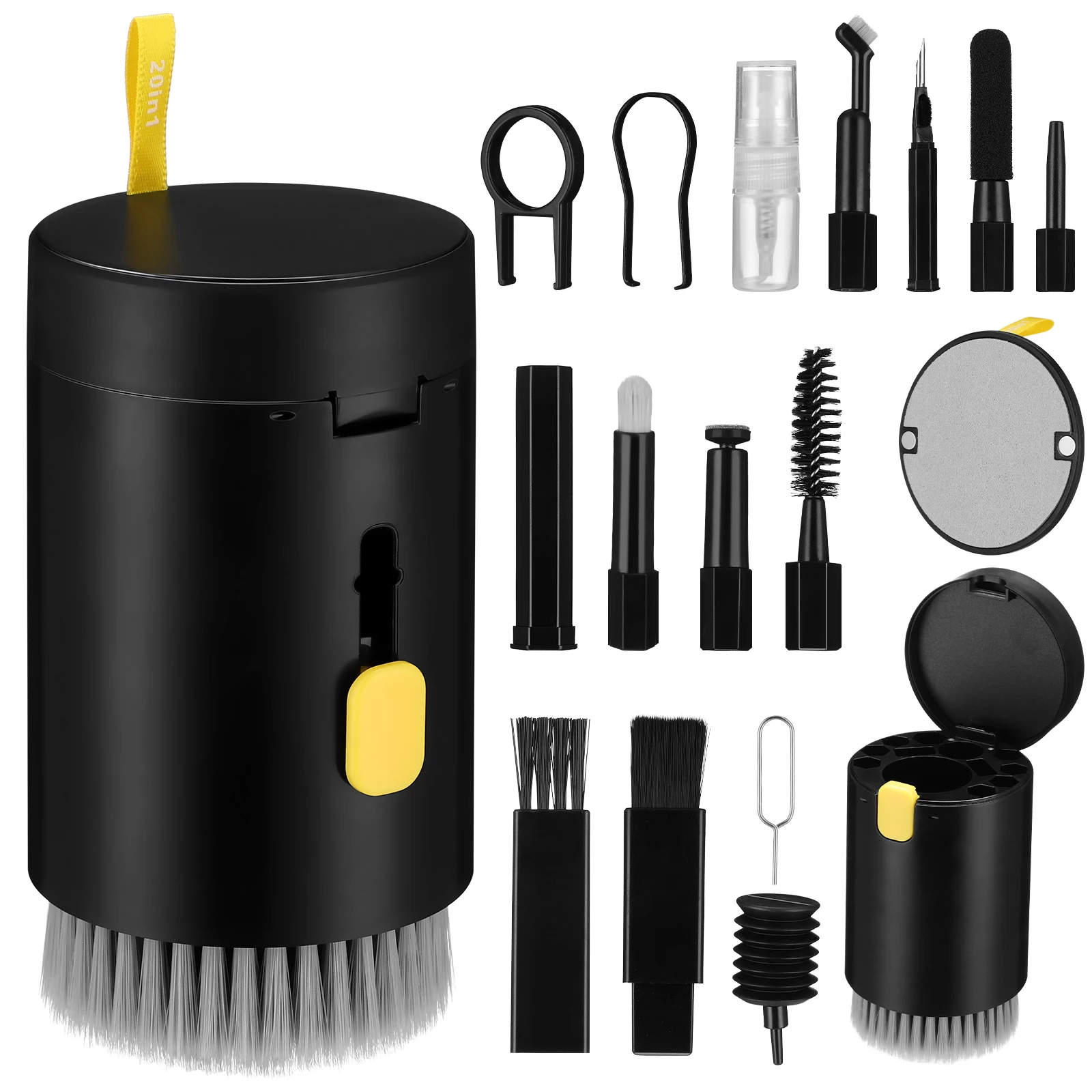20in1 Cleaning for Laptop Earphones Keyboard Camera Earbuds Electronic Device Cleaning Brush Computer Headset Black Set Wide
20in1 Cleaning for Laptop Earphones Keyboard Camera Earbuds Electronic Device Cleaning Brush Computer Headset Black Set Wide