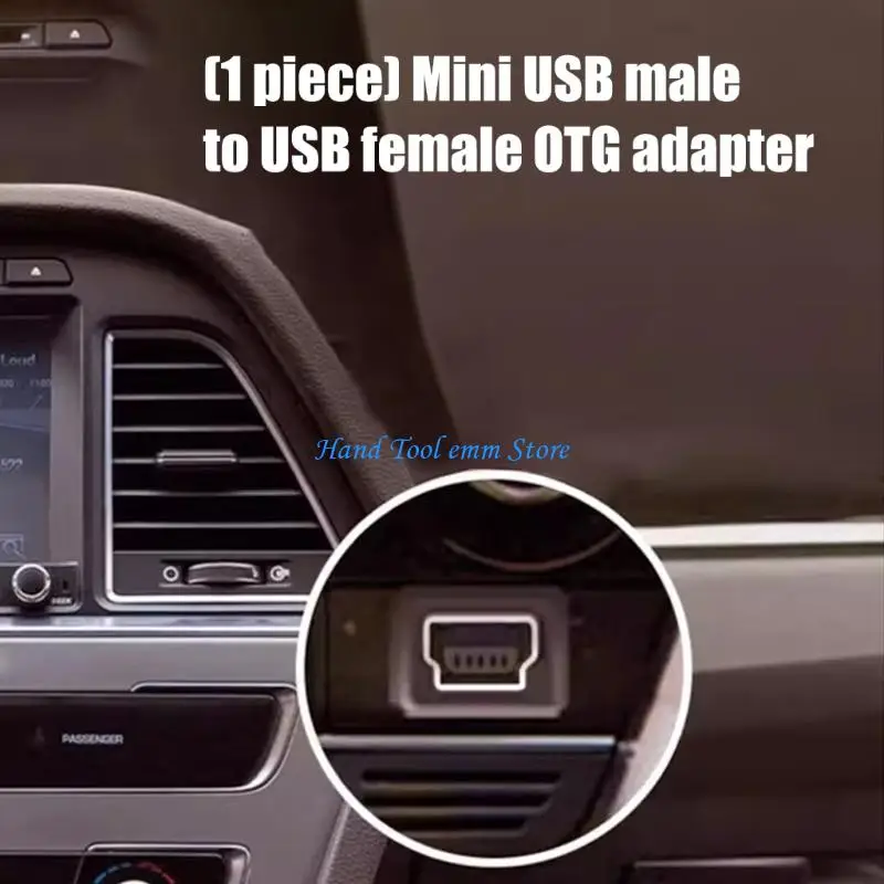 H37F Highly Speed Mini USB Male To USB Female OTG Adapter For Seamlessly Data Transfer On The Go 480Mbps Data Transmission
H37F Highly Speed Mini USB Male To USB Female OTG Adapter For Seamlessly Data Transfer On The Go 480Mbps Data Transmission