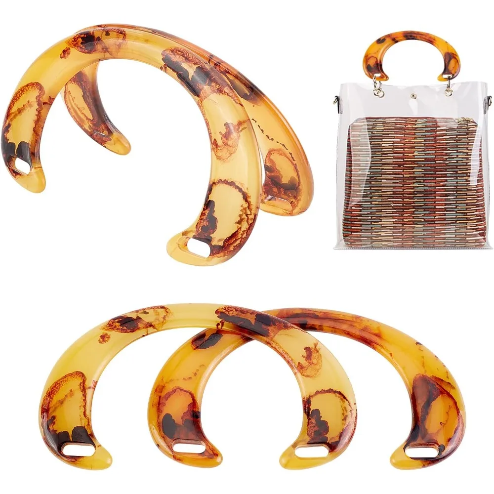 4pcs C-Shape Bag Handle Decorative Handle Replacement Purse Handbag Handle Resin Bag Straps With Double Hole for Shopping
4pcs C-Shape Bag Handle Decorative Handle Replacement Purse Handbag Handle Resin Bag Straps With Double Hole for Shopping