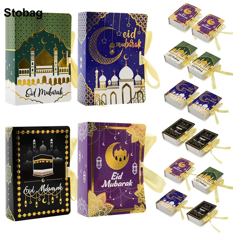 StoBag 50pcs Wholesale New Ramadan Book Candy Gift Box Kraft Paper Eid Mubarak Packaging for Cookies Storage Kids Children
StoBag 50pcs Wholesale New Ramadan Book Candy Gift Box Kraft Paper Eid Mubarak Packaging for Cookies Storage Kids Children