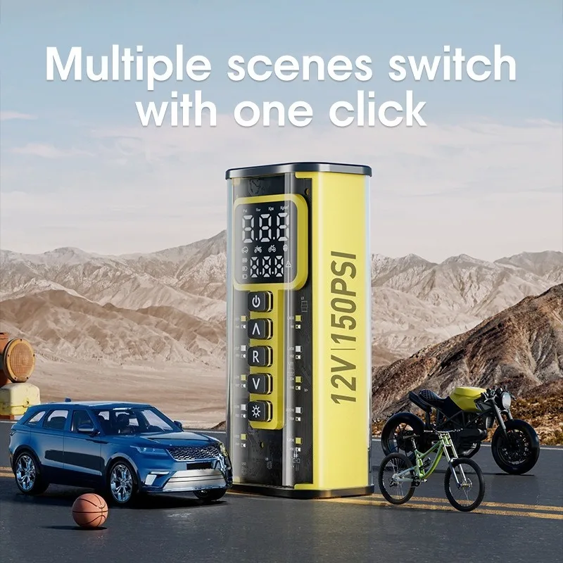 Universal Car Inflatable Pump Wireless Digital Display Convenient Tire Air Pump LED Emergency Lighting Automobiles Accessories
Universal Car Inflatable Pump Wireless Digital Display Convenient Tire Air Pump LED Emergency Lighting Automobiles Accessories