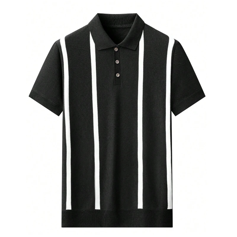 US Size Mens Knit Shirts Casual Stretch Golf Shirts Short Sleeve Polo Shirt Striped Casual Business Party Men's Summer Knit Top
US Size Mens Knit Shirts Casual Stretch Golf Shirts Short Sleeve Polo Shirt Striped Casual Business Party Men's Summer Knit Top