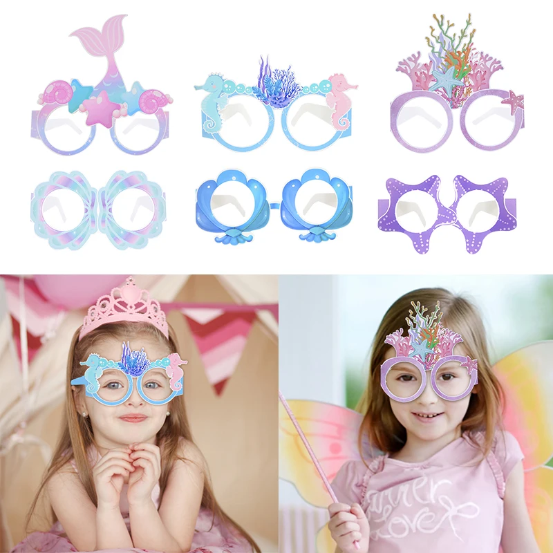 6Pcs/Set Mermaid Paper Glasses Little Mermaid Themed One 1st Birthday Party Decor KId Gift Baby Shower Supplies
6Pcs/Set Mermaid Paper Glasses Little Mermaid Themed One 1st Birthday Party Decor KId Gift Baby Shower Supplies