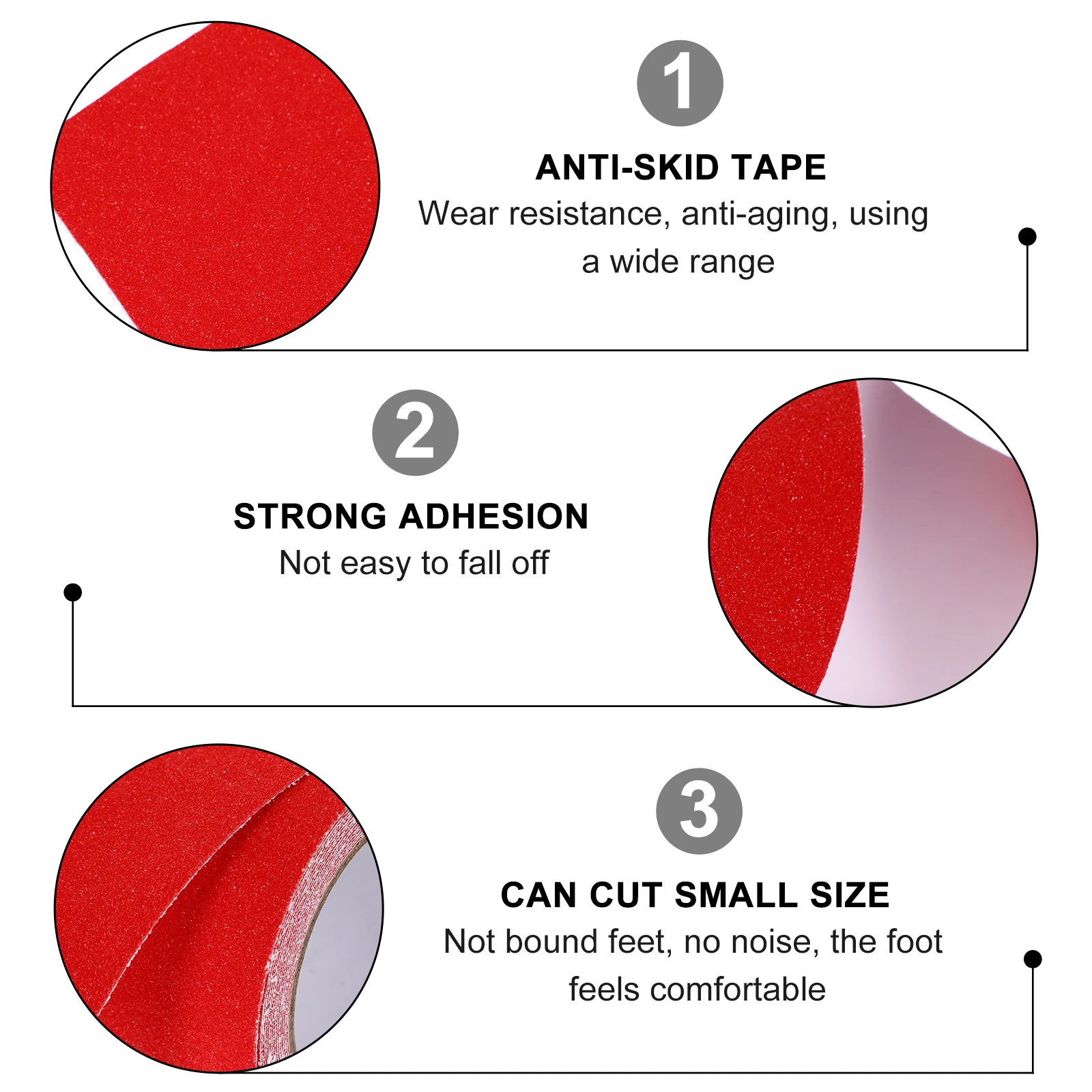 PVC Non skid Tape Anti skid Stair Stickers Waterproof Frosted Red Wide Range Safety Shower Bath Tub Floor Pool Stair Doorway
PVC Non skid Tape Anti skid Stair Stickers Waterproof Frosted Red Wide Range Safety Shower Bath Tub Floor Pool Stair Doorway