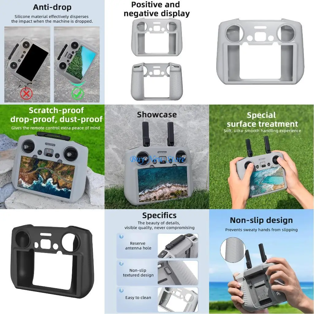 20CE Protective Silicone Drop-resistant Cover for AIR 3 Flight Remote Controller Environment-friendly Case Dust-Proof
20CE Protective Silicone Drop-resistant Cover for AIR 3 Flight Remote Controller Environment-friendly Case Dust-Proof