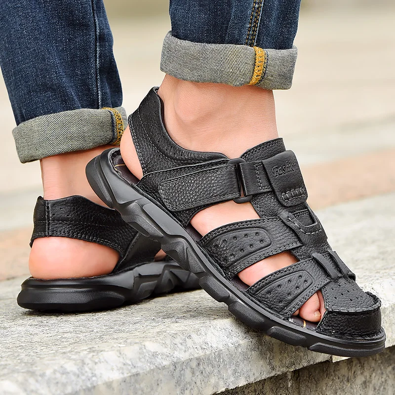 Men's Sandals Genuine Leather Casual Shoes for Men High Quality Classic Men Sandals Summer Walking Sneakers Breathable Sandals
Men's Sandals Genuine Leather Casual Shoes for Men High Quality Classic Men Sandals Summer Walking Sneakers Breathable Sandals