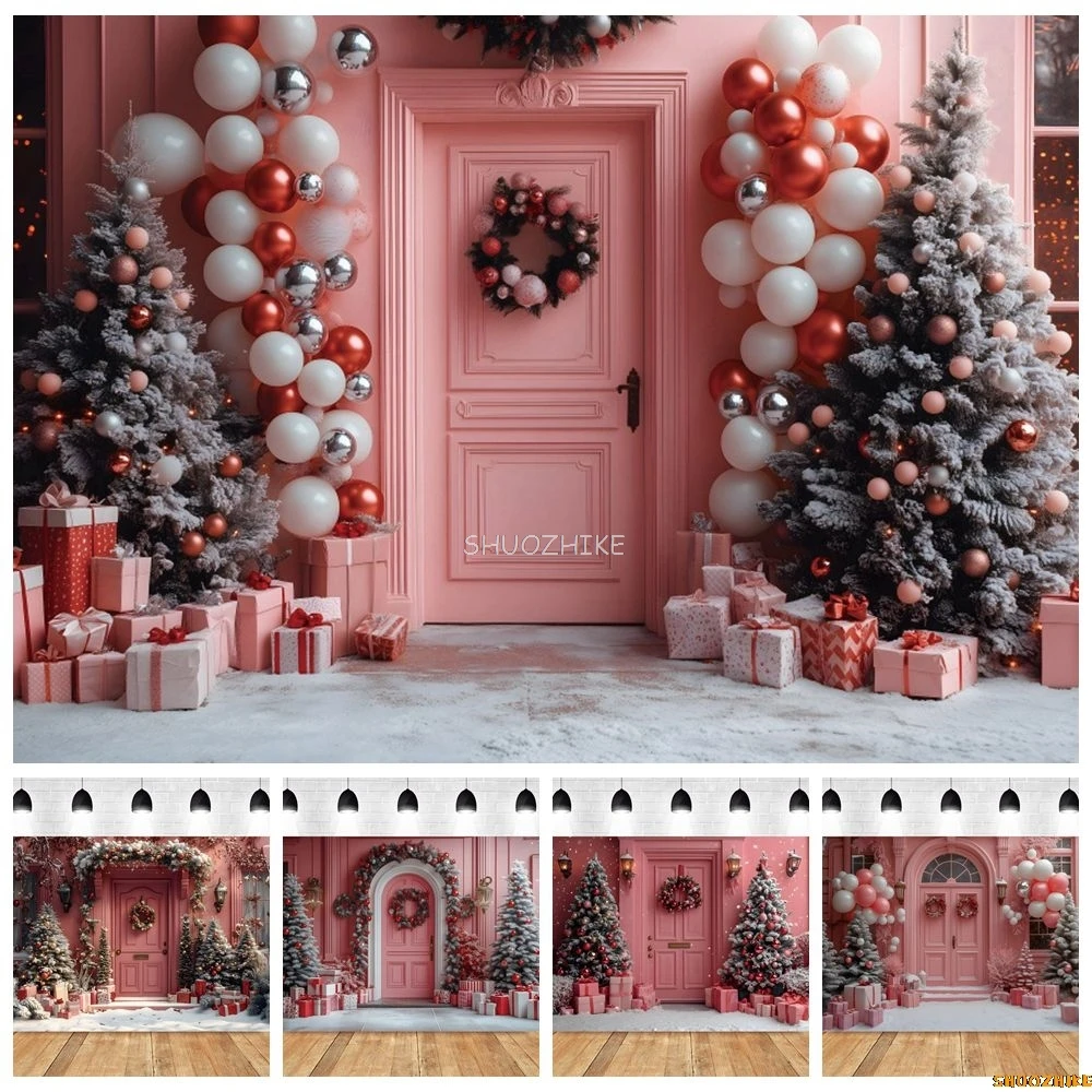 Pink Christmas Photography Backdrop European Style Wall Palace Door Xmas Tree Gifts Kids Portrait Photocall Background Decor
Pink Christmas Photography Backdrop European Style Wall Palace Door Xmas Tree Gifts Kids Portrait Photocall Background Decor