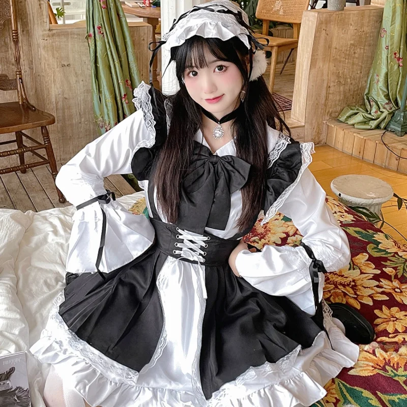 Halloween Role Play Party Dress Japanese Kawaii Maid Cat Girl Anime Cosplay Costumes Plus Size Cute Lace Lolita Coffee Waitress
Halloween Role Play Party Dress Japanese Kawaii Maid Cat Girl Anime Cosplay Costumes Plus Size Cute Lace Lolita Coffee Waitress