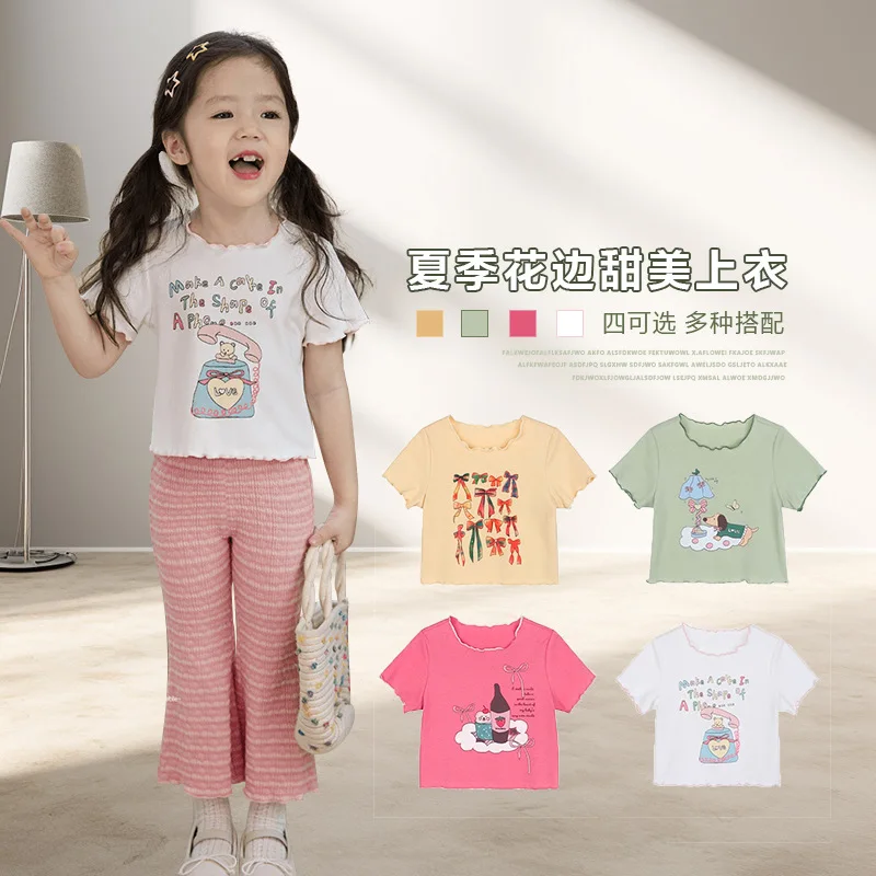 ZLYM-Baby Girl Ruffled HeadbandTGirls' Short Sleeve Shirt Fashionable New Cartoon Print Half Sleeve Base Shirt Trendy
ZLYM-Baby Girl Ruffled HeadbandTGirls' Short Sleeve Shirt Fashionable New Cartoon Print Half Sleeve Base Shirt Trendy