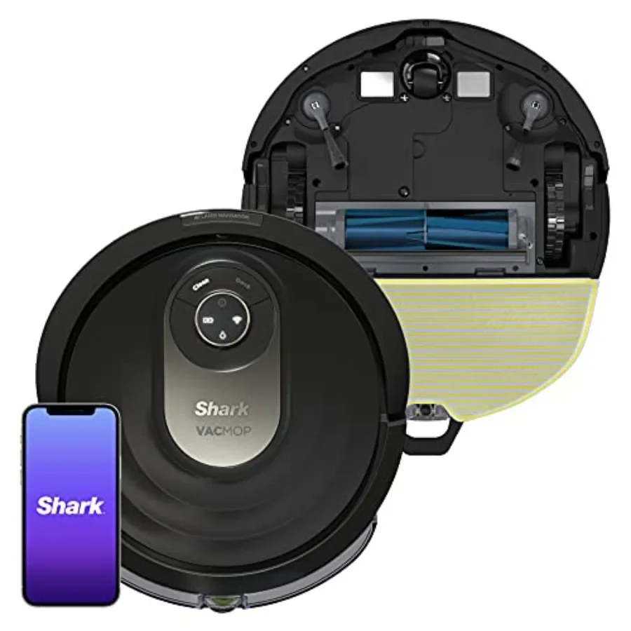 AI Robot Vacuum Mop for pet-friendly homes, black/gold ABS plastic, smart home mapping, Wi-Fi connectivity, Alexa-compatible
AI Robot Vacuum Mop for pet-friendly homes, black/gold ABS plastic, smart home mapping, Wi-Fi connectivity, Alexa-compatible