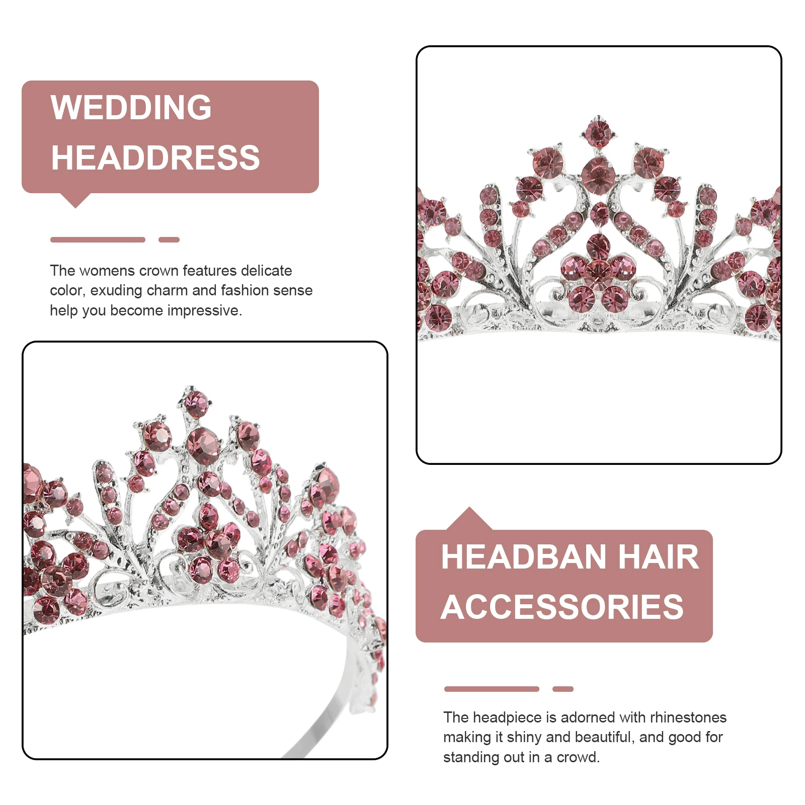 Wedding Bridal Crowns Rhinestone Headdress Silver Multicolor Crystal Hair Accessory Bride Bridesmaid Party Prom Womens Tiaras
Wedding Bridal Crowns Rhinestone Headdress Silver Multicolor Crystal Hair Accessory Bride Bridesmaid Party Prom Womens Tiaras