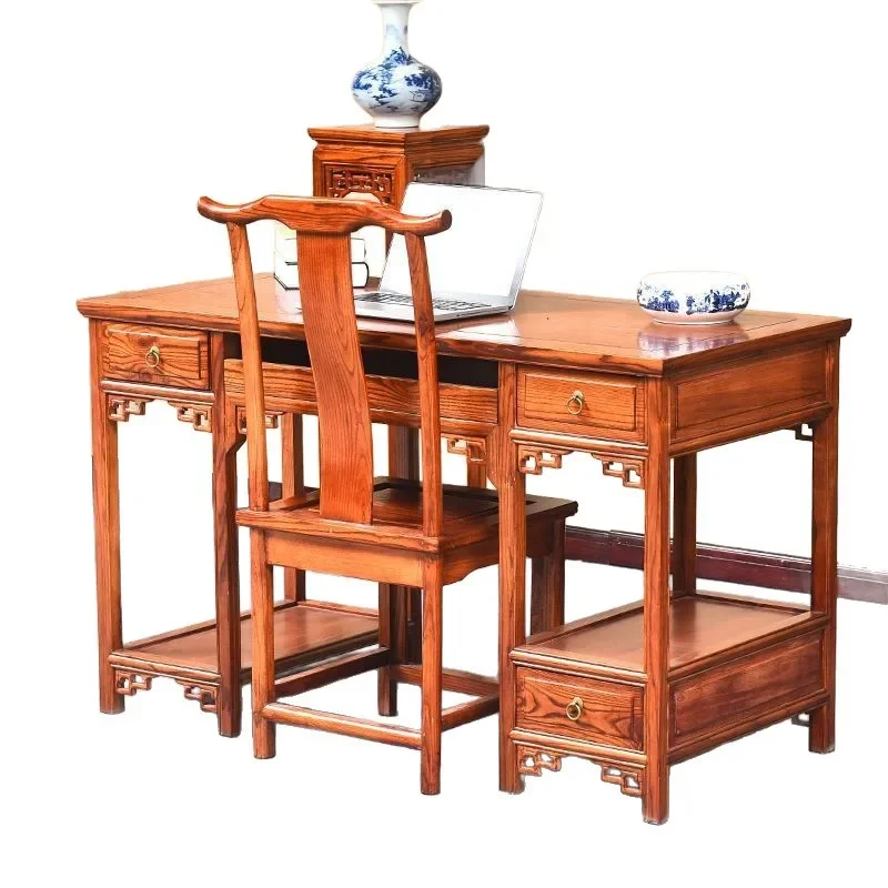 Chinese style, antique, solid wood, carved, desk, writing desk, simple, drawer, study table, storage computer desk
Chinese style, antique, solid wood, carved, desk, writing desk, simple, drawer, study table, storage computer desk