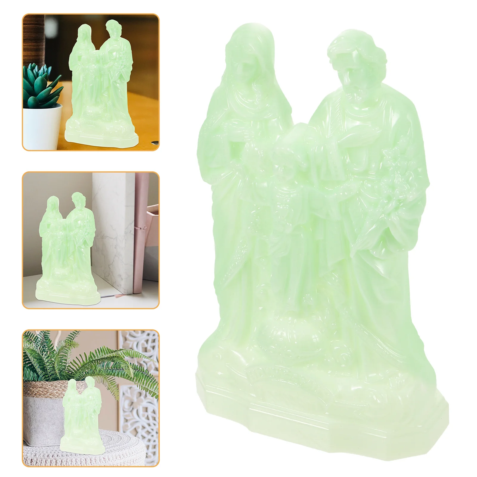 Statue Plastic Jesus Mary Figure Glow In The Dark Desktop Decor Religious Ornament For Home Office Tabletop
Statue Plastic Jesus Mary Figure Glow In The Dark Desktop Decor Religious Ornament For Home Office Tabletop