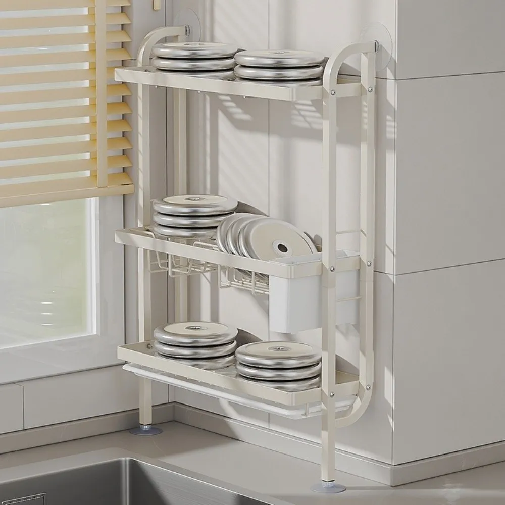 New Three Tier Dish Drainer with Drain Tray Punch-free Kitchen Rack Space Saving Household Dinnerware Storage Rack
New Three Tier Dish Drainer with Drain Tray Punch-free Kitchen Rack Space Saving Household Dinnerware Storage Rack