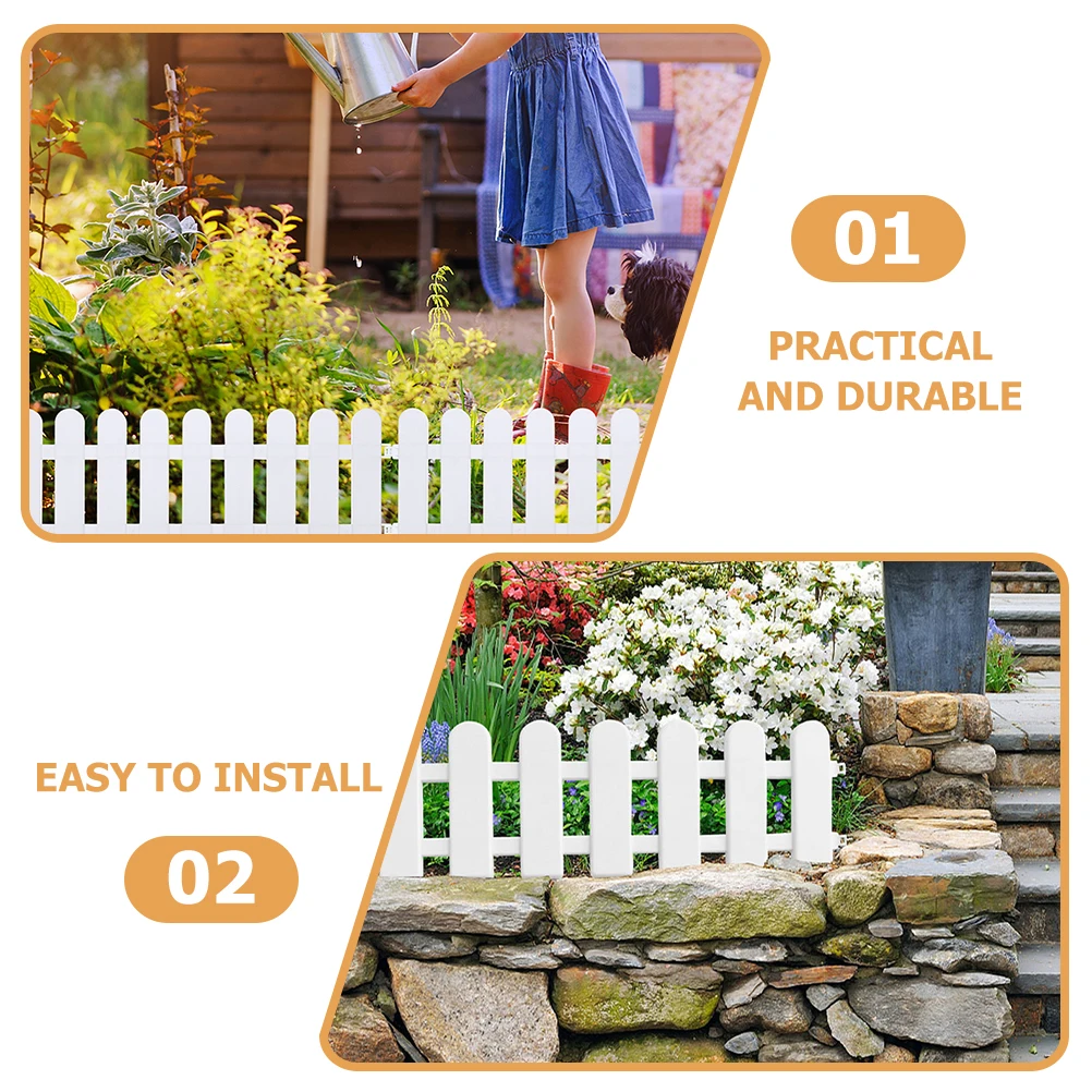 5pcs White Fence Pcs Plastic Garden Edging Decorative Fencing for Small Gardens Gardening Fence Lawns Patios Balconies Dog Area
5pcs White Fence Pcs Plastic Garden Edging Decorative Fencing for Small Gardens Gardening Fence Lawns Patios Balconies Dog Area